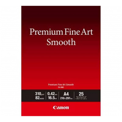 Canon Premium Fine Art Smooth 1711C011, 310 g/m2, A4, 25pcs, matte, inkjet, white, photo paper