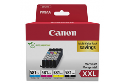 Canon originální ink CLI-581 XXL CMYK, 1998C007, CMYK, 4*11.7ml, very high capacity, 4-pack