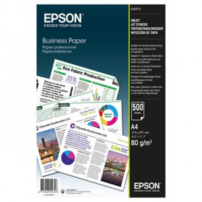 Xerographic paper Epson, Business Paper A4, 80 g/m2, white, 500 sheets