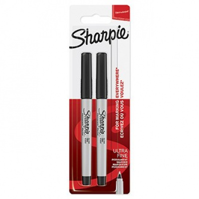Sharpie 1985878, marker Ultra Fine, black, 2pcs, 0.5mm, permanent