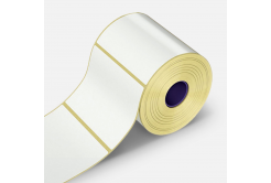 Self-adhesive PP (polypropylen) labels, 90mm x 40m, for TTR, white, roll