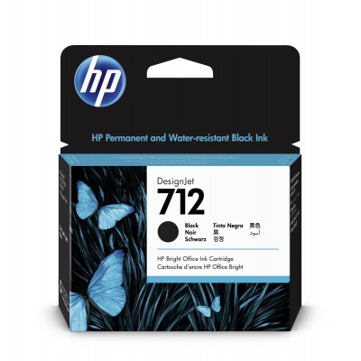 HP 712 3ED71A black original ink cartridge