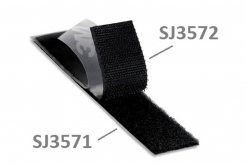 3M Hook & Loop SJ3571, black, loops, 25 mm x 45,7 m