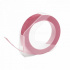 Dymo Omega, 9mm x 3m, white / pink