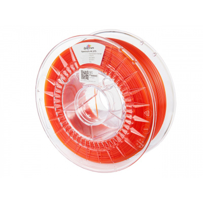 Spectrum 80939 3D filament, PC 275, 1,75mm, 1000g, Transparent orange