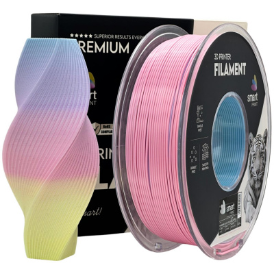 Smart Print FG-S110-E1, 3D filament, PLA Silk, 1,75mm, 1000g, Rainbow light color