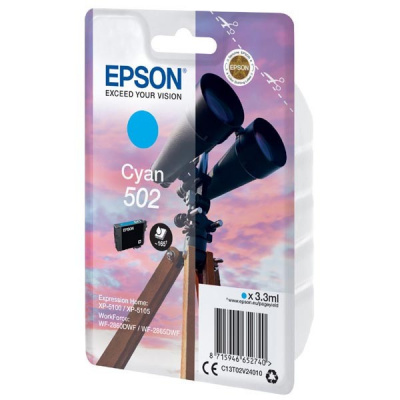 Epson 502 T02V24010 cyan original ink cartridge