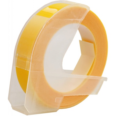 Dymo Omega, 9mm x 3m, white / yellow