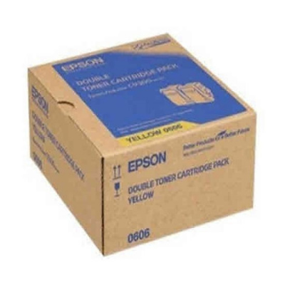 Epson C13S050606 double-pack yellow original toner