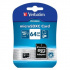 Verbatim 44084 Micro Secure Digital Card Premium, memory card, micro SDXC, 64GB, UHS-I U1 (Class 10), with adapter