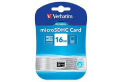 Verbatim 44010 Micro Secure Digital Card Premium, memory card, micro SDHC, 16GB, UHS-I U1 (Class 10), 