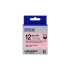 Epson LabelWorks LK-4PBK C53S654031 12mm x 5m, black text / pink tape, textile ribbon, original tape