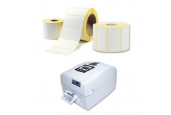 Self-adhesive labels removable 32x20 mm, 3000pcs, thermo, roll