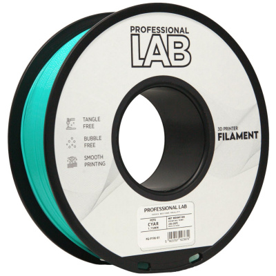 Professional Lab FG-P196-E1, 3D filament, PETG, 1.75mm, 1000g, Azure (Cyan)