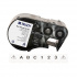 Brady M4C-500-595-WT-BK / 170818, 12.70 mm x 7.62 m, Vinyl, black text / white tape