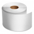 Plastic non-adhesive PVC roll, 40 mm x 35 m, for TTR, white