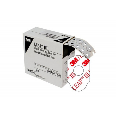 3M Leap III Finish Blocking Pads 1696M, 1 roll = 1000 pads with a diameter of 18 mm
