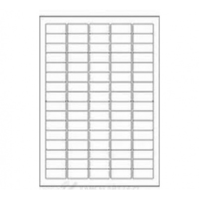 Self-adhesive labels 35,6 x 16,9 mm, 80 labels, A4, 100 sheets