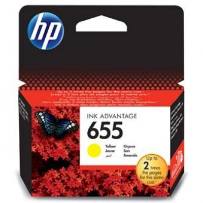 HP 655 CZ112AE yellow original ink cartridge, after the expiration date