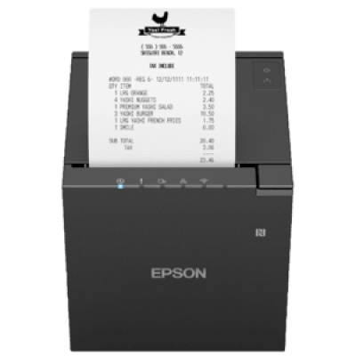 Epson TM-m30III, 8 dots/mm (203 dpi), cutter, USB, USB-C, Ethernet, Wi-Fi, NFC, black