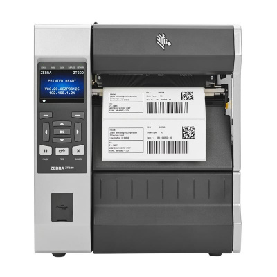 Zebra ZT620 ZT62063-T0EG100Z, label printer, 12 dots/mm (300 dpi), disp. (colour), RTC, USB, RS232, BT, Ethernet, Wi-Fi, ZPL, ZPLII