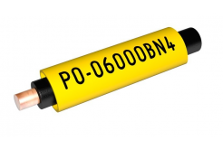 Partex PO-07000SN4, yellow, pack 3,5m, (3,8-4,7mm), marking PVC shrink tube with shape memory, PO oval