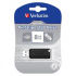 Verbatim 49062 Store N Go PinStripe, USB flash drive, USB A 2.0, 8GB, with pull-out connector, black