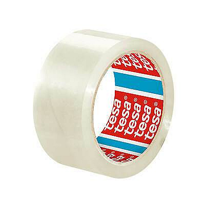 Tesa 04195, transparent packing tape, 50 mm x 66 m, 36 rolls per box