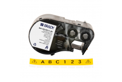 Brady M4C-500-595-YL-BK / 170820, 12.70 mm x 7.62 m, Vinyl, black text / yellow tape