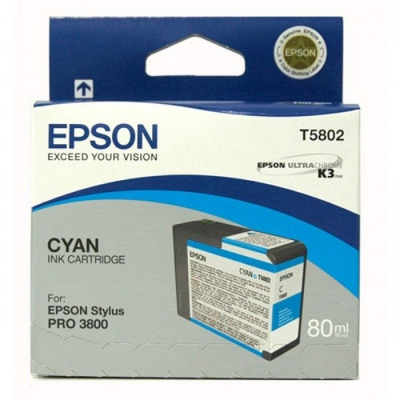 Epson T5802 cyan original ink cartridge