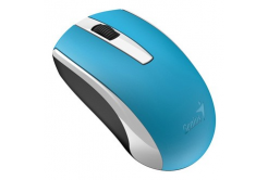 Genius Mouse Eco-8100 31030010412, 1600DPI, 2.4 [GHz], optical, 3tl., wireless USB, blue, integrated