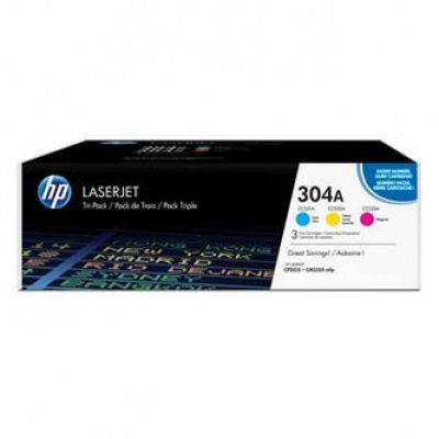 HP 304A CF372AM, cyan/magenta/yellow (cyan/magenta/yellow) original toner