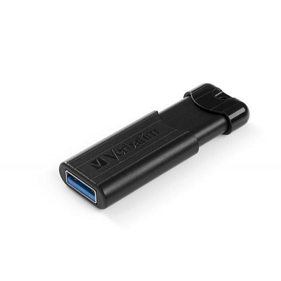 VERBATIM Flash Disk PinStripe USB 3.0, 16GB - black