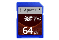 Apacer memory card Secure Digital Card, 64GB, SDXC, AP64GSDXC10U1-R, UHS-I U1 (Class 10)