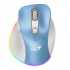 Mouse wireless, Genius Ergo 9000S Pro 31030039401, white-blue, optical, 2400DPI