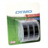 Dymo S0847730, 9mm x 3m white text / black tape, 3 pcs original tape