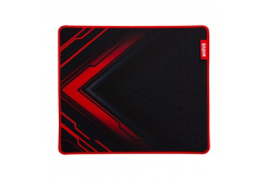Mouse pad, Blaze L, gaming, black-red, 450 x 400 x 3 mm, Marvo
