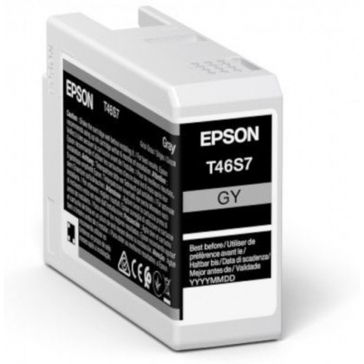 Epson T46S7 C13T46S700 grey original ink cartridge