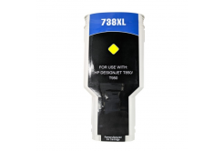 Compatible ink cartridge with HP 738 676M8A yellow