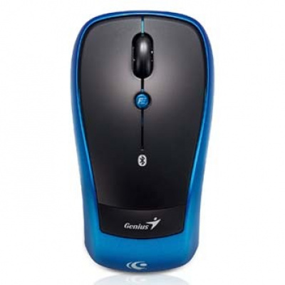 Genius Mouse Traveler 9005BT 31030022100, 1200DPI, bluetooth, optical, 4tl., wireless, black-blue, 1 pc AA