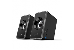 Genius speakers SP-U125, 2.0, 3W, black-gray, volume control, 3.5 mm jack (USB), 150Hz-20kHz
