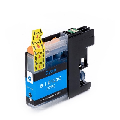 Brother LC-123 cyan compatible inkjet cartridge