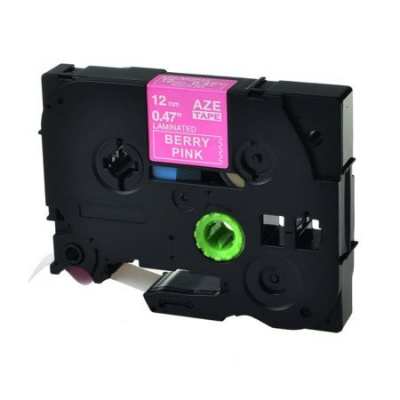 Compatible tape Brother TZ-MQP35/TZe-MQP35, 12mm x 5m, white text / pink tape