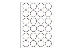 Self-adhesive labels 45 mm, 24 labels, A4, 100 sheets, round