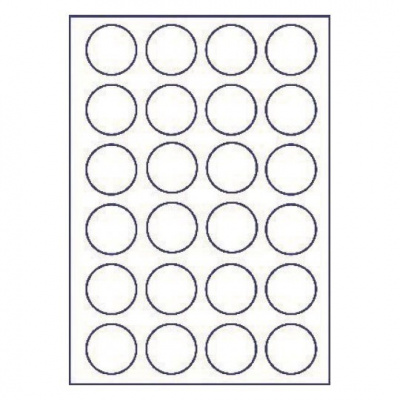 Self-adhesive labels 45 x 45 mm, 24 labels, A4, 100 sheets