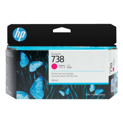 HP 738 498N6A magenta original ink cartridge