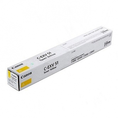 Canon originální toner CEXV51, 0484C002, yellow, 60000str.