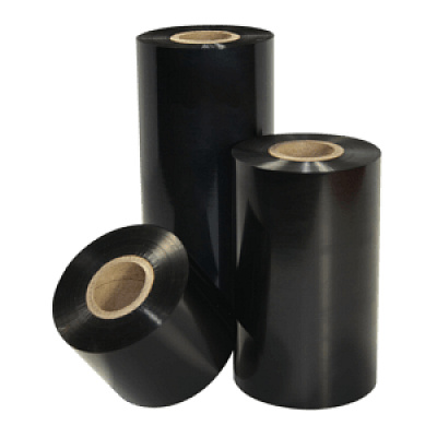 Honeywell Thermal transfer ribbon, TMX 1305, Wax, 110 mm, Core 25.4 mm, Length 220 m, 10 Rolls/Box, Ink side Inside, Flat-Head, black