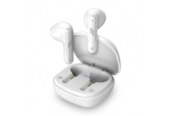 Genius HS-M905BT, microphone, track switching, white, 2.0, with charging case, sports type USB-C