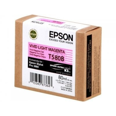 Epson T580B00 light magenta  original ink cartridge